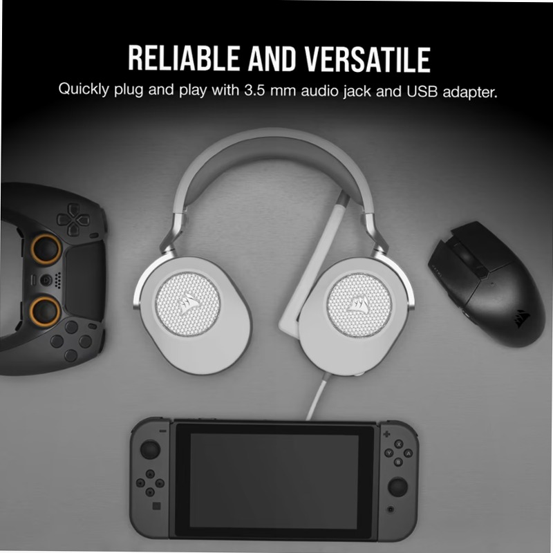 Cuffia Gaming HS65 SURROUND - Bianco