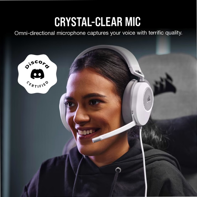 Cuffia Gaming HS65 SURROUND - Bianco