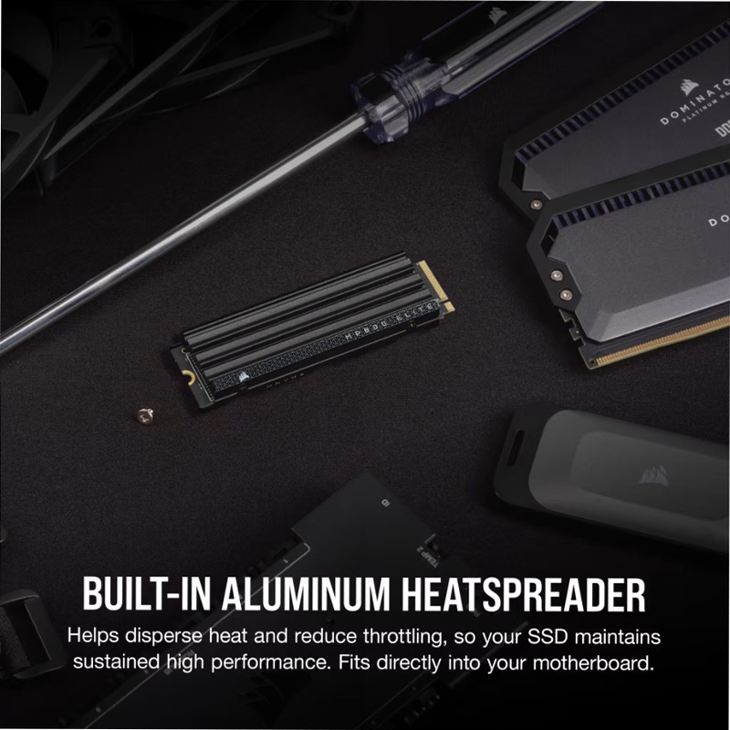 SSD M.2 NVMe 1.4 PCIe Gen4 x4 MP600 ELITE da 2 TB