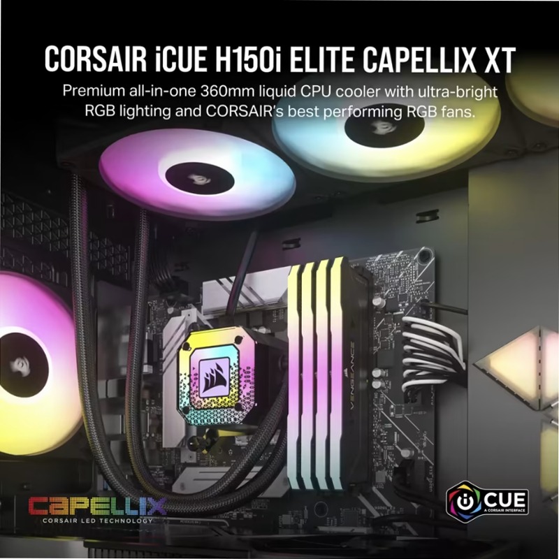 Dissipatore a Liquido iCUE H150i ELITE CAPELLIX XT