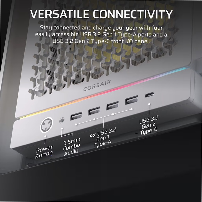 Case PC Mid-Tower CORSAIR FRAME 5000D RS ARGB - BIANCO
