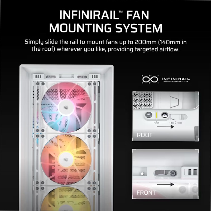 Case PC Mid-Tower CORSAIR FRAME 5000D RS ARGB - BIANCO