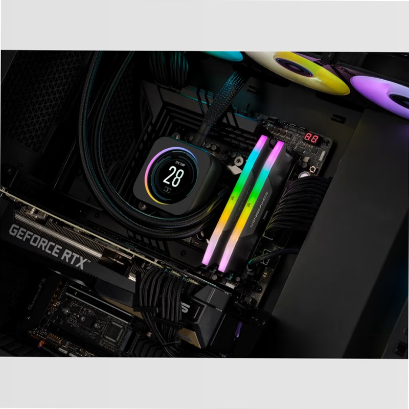 VENGEANCE® RGB 32GB (2x16GB) DDR5 DRAM Up To 6800MT/s CL32