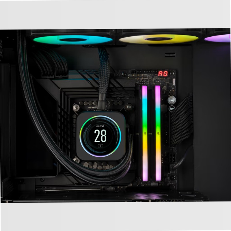 VENGEANCE® RGB 32GB (2x16GB) DDR5 DRAM Up To 6800MT/s CL32