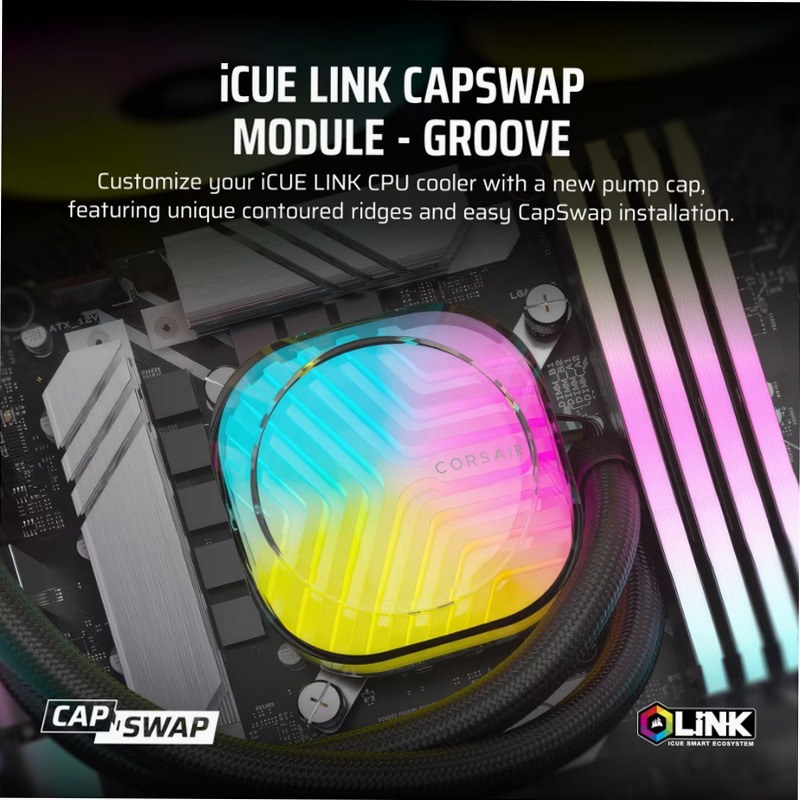 Modulo Cappuccio Pompa Groove per iCUE LINK AIO