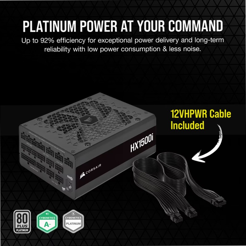 HX1500i Fully Modular Power Supply 1500w