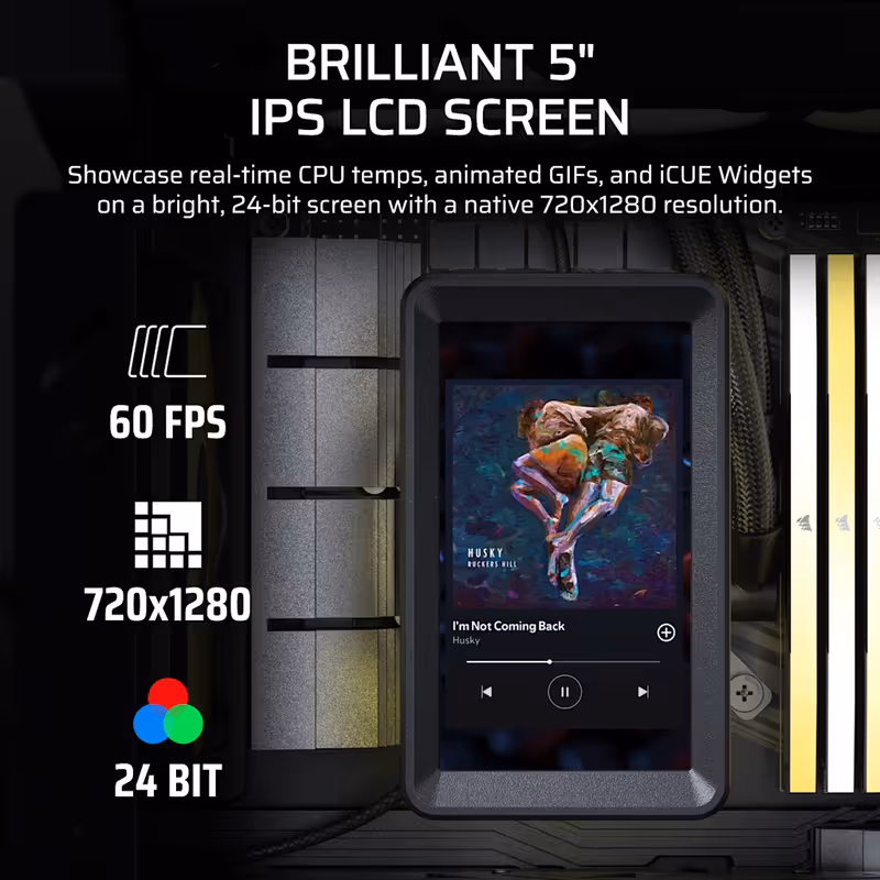 Dissipatore a liquido per CPU iCUE LINK TITAN II 360 RX LCD