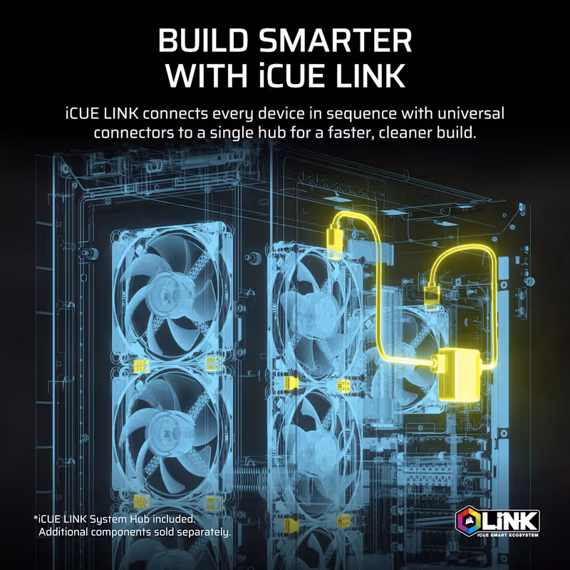 Dissipatore a liquido per CPU iCUE LINK TITAN II 360 RX LCD - Bianco