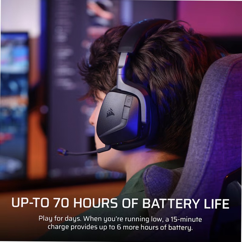 Cuffia Gaming Wireless VOID v2 MAX - Carbonio Nero
