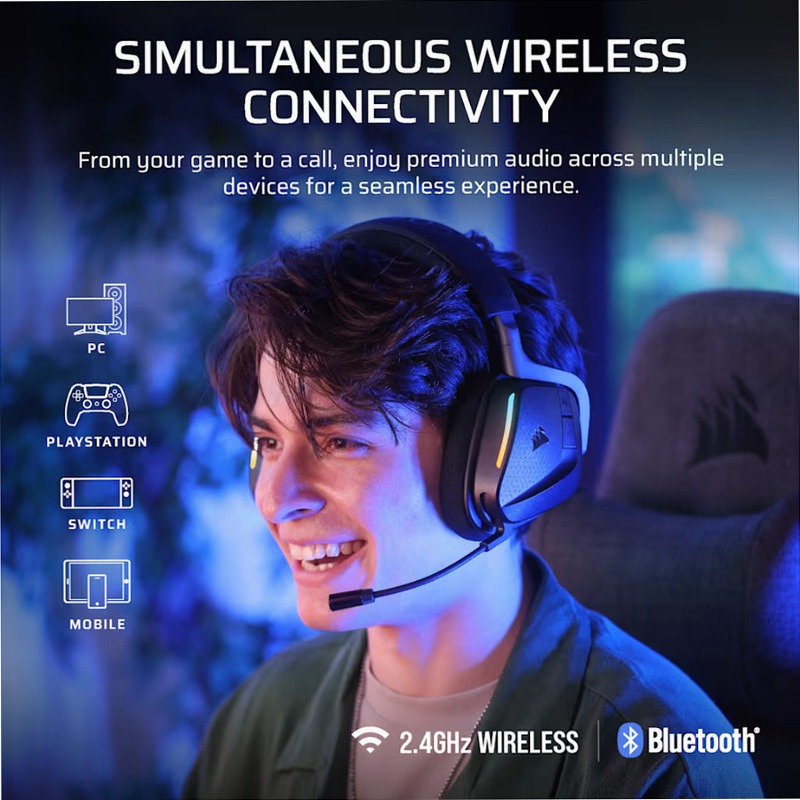 Cuffia Gaming Wireless VOID v2 MAX - Carbonio Nero