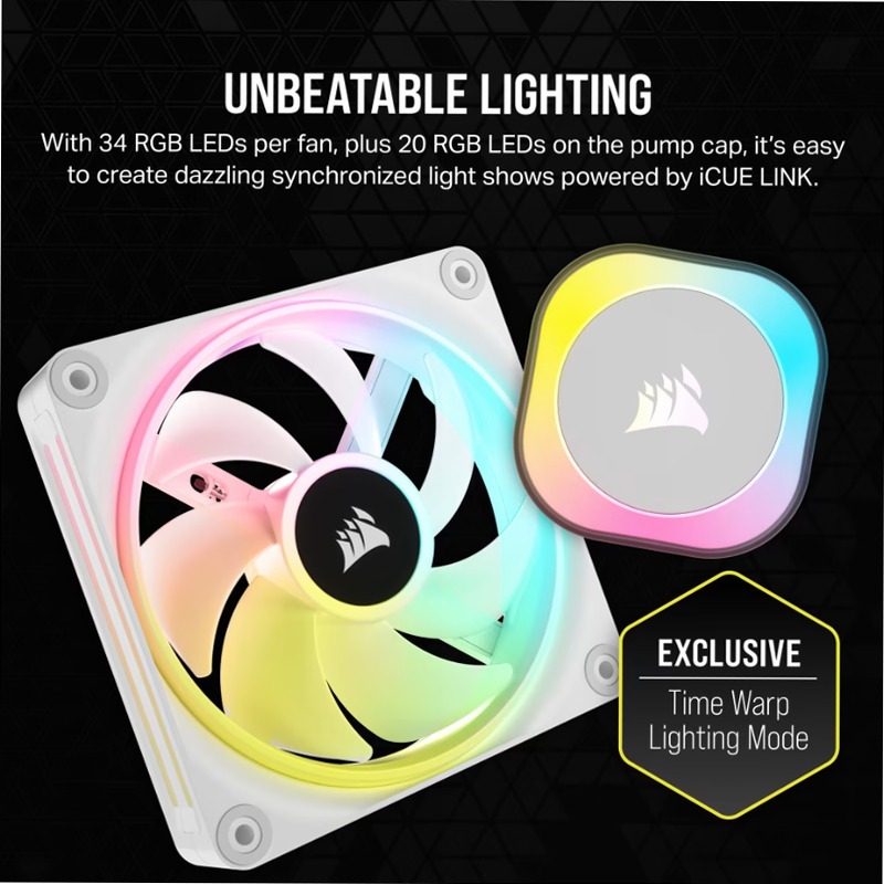 Dissipatore AIO iCUE LINK H100i RGB - Bianco