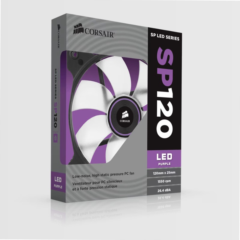 CORSAIR Air Series™ SP120 LED Purple High Static Pressure Fan
