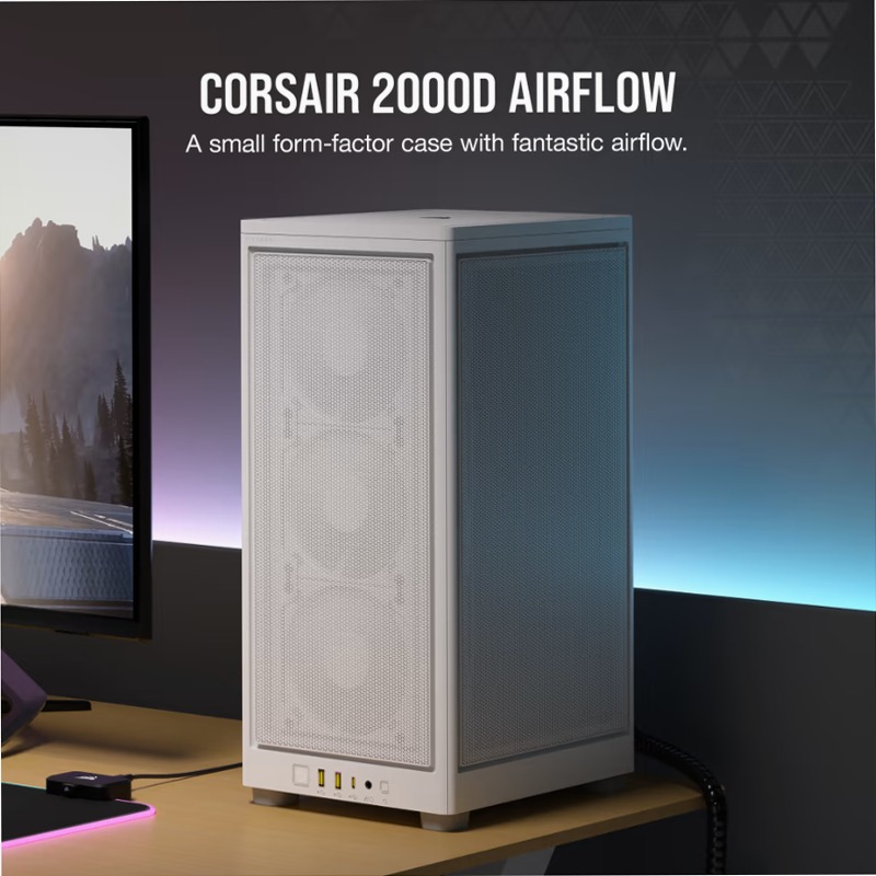 Case per PC Mini-ITX 2000D AIRFLOW - Bianco