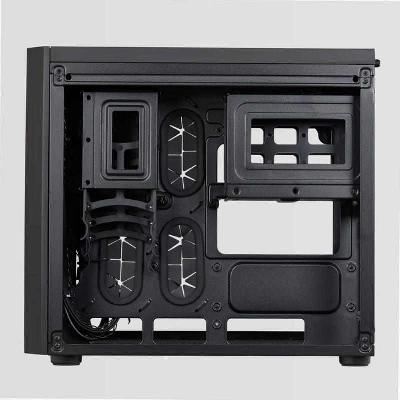 Case Micro ATX Crystal Series 280X in vetro temprato - Nero