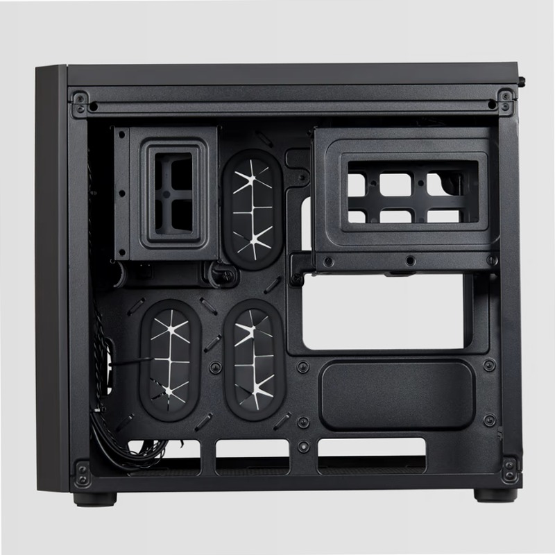 Case Micro ATX Crystal Series 280X in vetro temprato - Nero