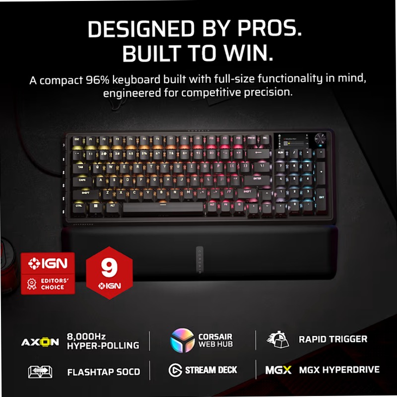 Tastiera Gaming VANGUARD PRO 96 DE Meccanica