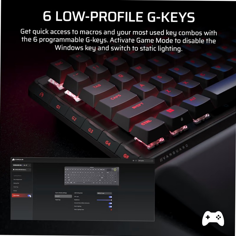 Tastiera Gaming VANGUARD PRO 96 DE Meccanica