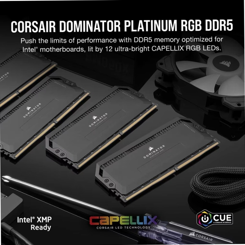 DOMINATOR® PLATINUM RGB 32GB (2x16GB) DDR5 DRAM
