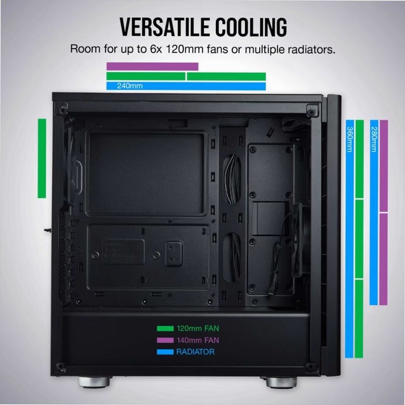 Case Gaming Carbide Series 275R Mid-Tower — Nero