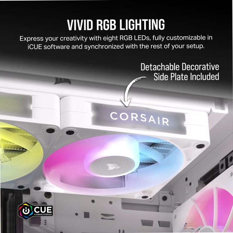 Espansione per ventola PWM iCUE LINK RX140 RGB - Bianco 140mm