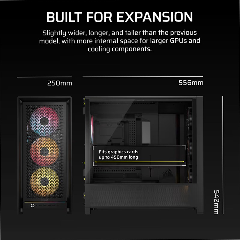 CASE PC MID-TOWER CORSAIR FRAME 5000D RS ARGB