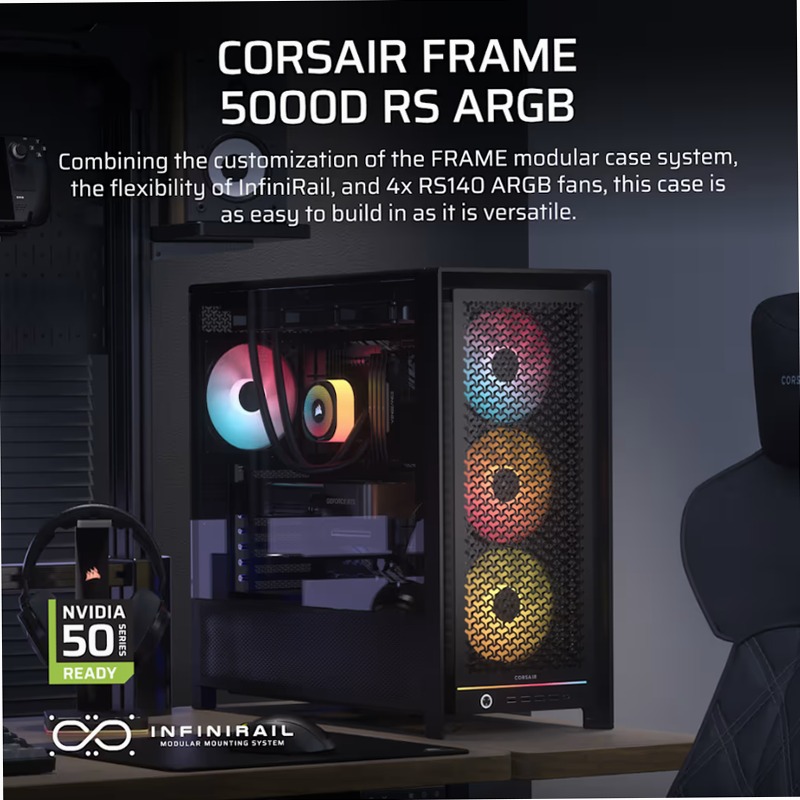 CASE PC MID-TOWER CORSAIR FRAME 5000D RS ARGB