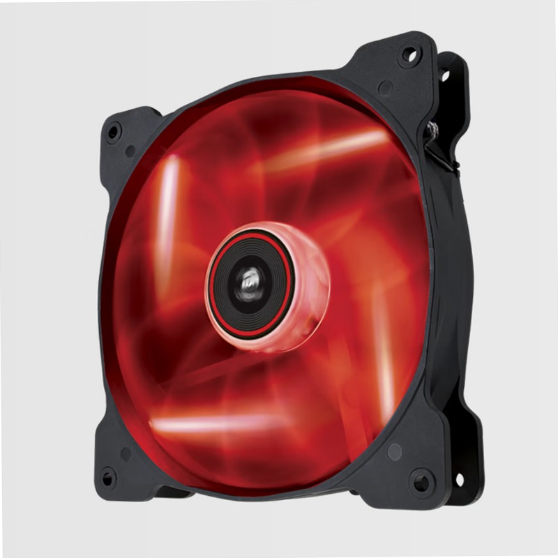Ventola Air Series™ AF140 con LED Rosso Quiet Edition