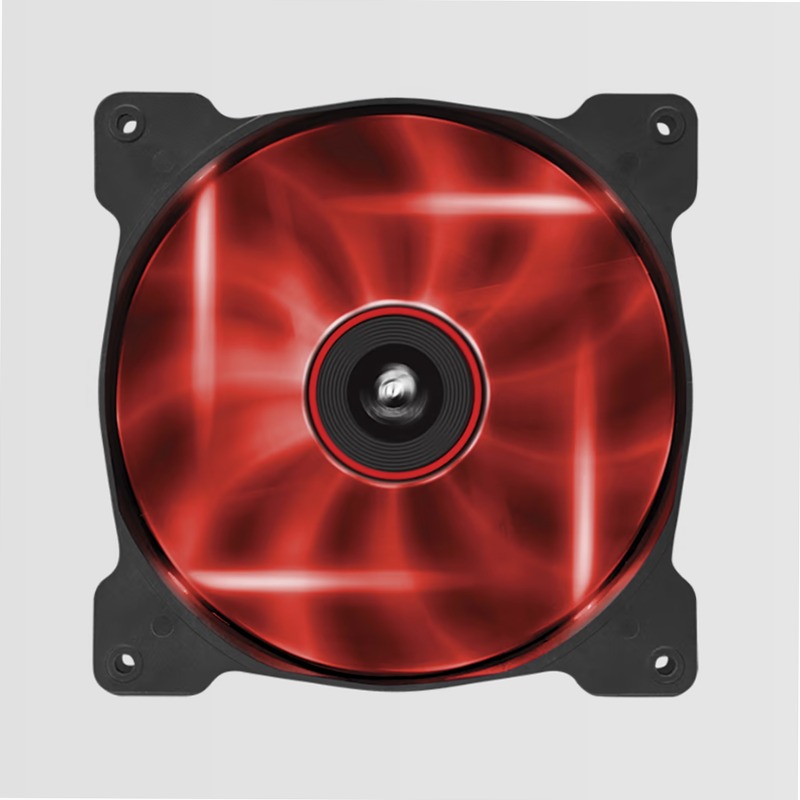 Ventola Air Series™ AF140 con LED Rosso Quiet Edition