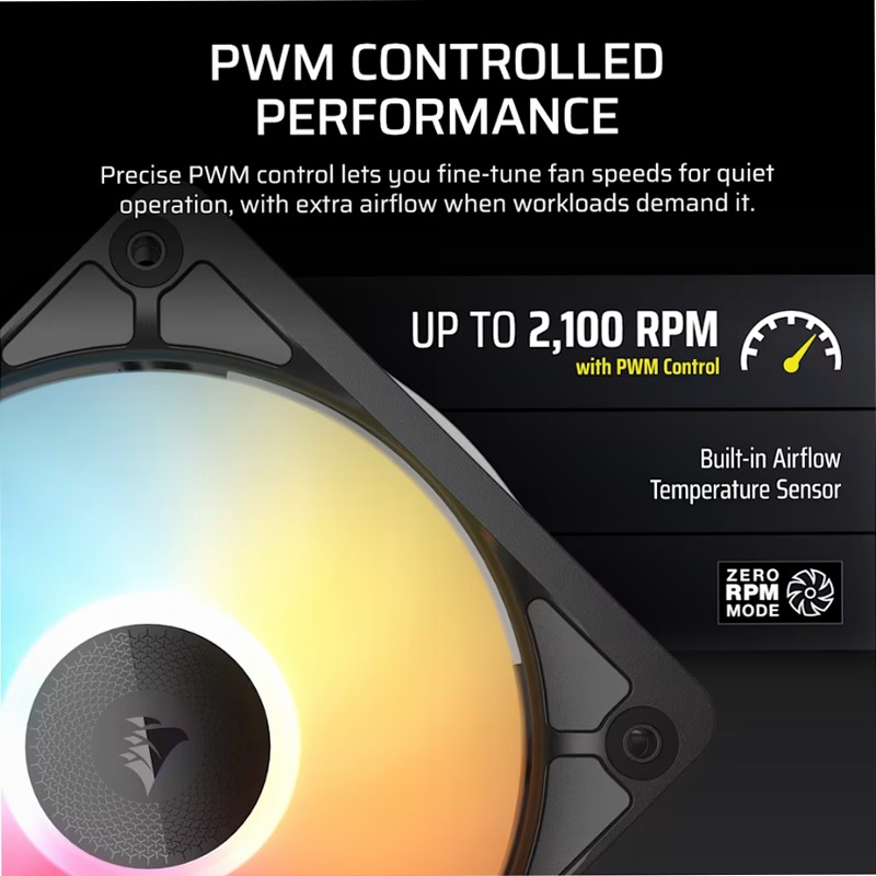 Ventole PC RGB PWM iCUE LINK RX120 II