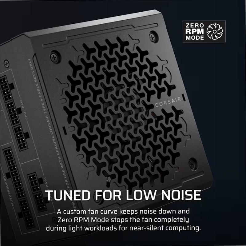 RM850e ATX 3.1 Low-Noise ATX Power Supply with ThermalProtect 12V-2x6 Cable (EU)