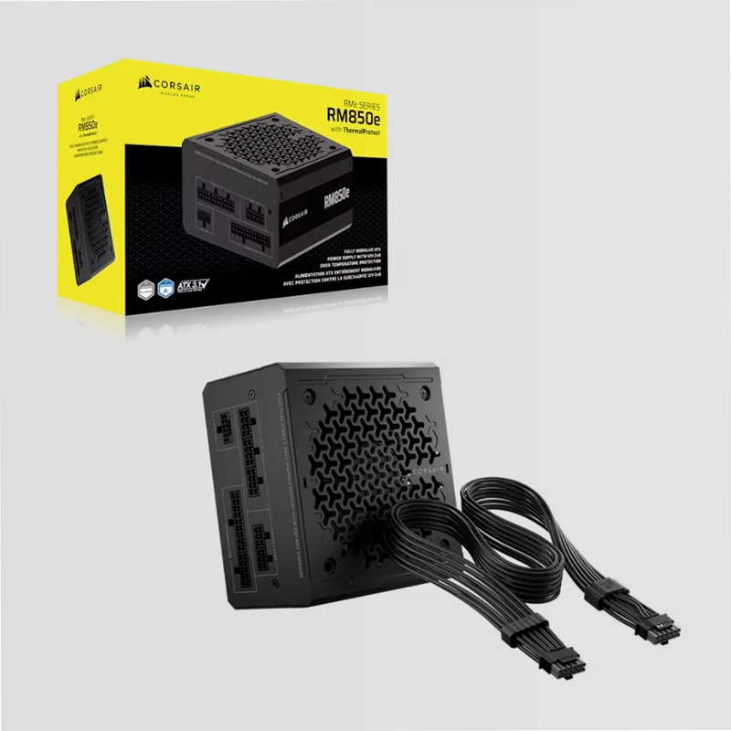 RM850e ATX 3.1 Low-Noise ATX Power Supply with ThermalProtect 12V-2x6 Cable (EU)
