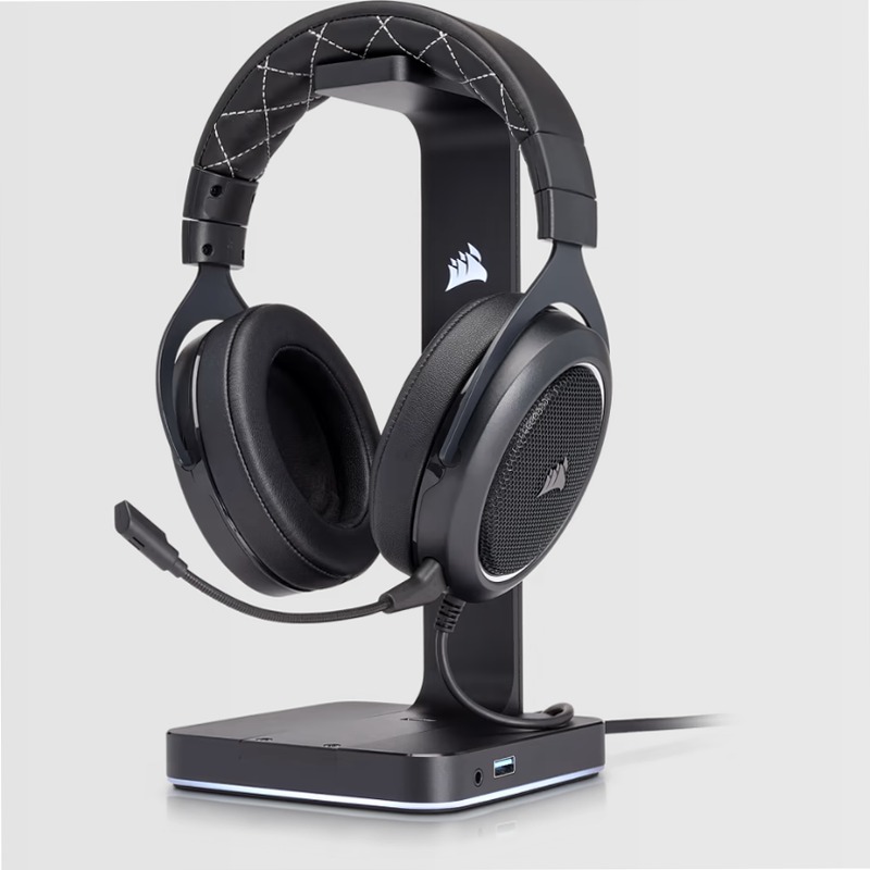 Cuffia con microfono gaming HS60 SURROUND — Bianco