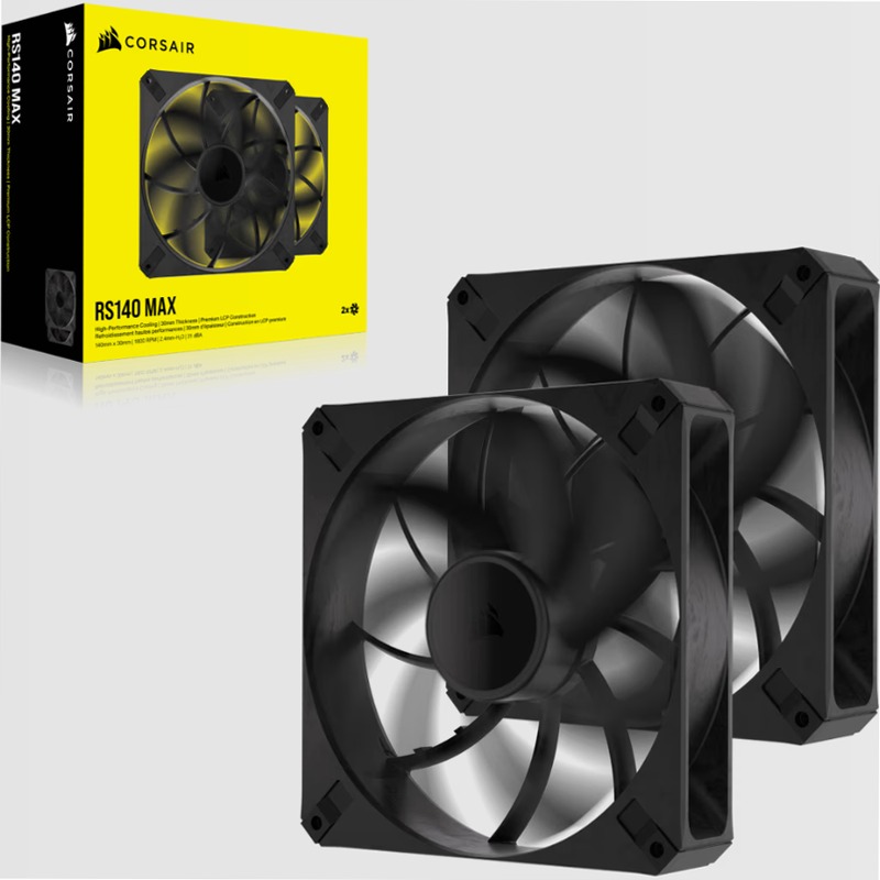 Ventole PWM RS140 MAX da 140 mm - Confezione da 2 140mm