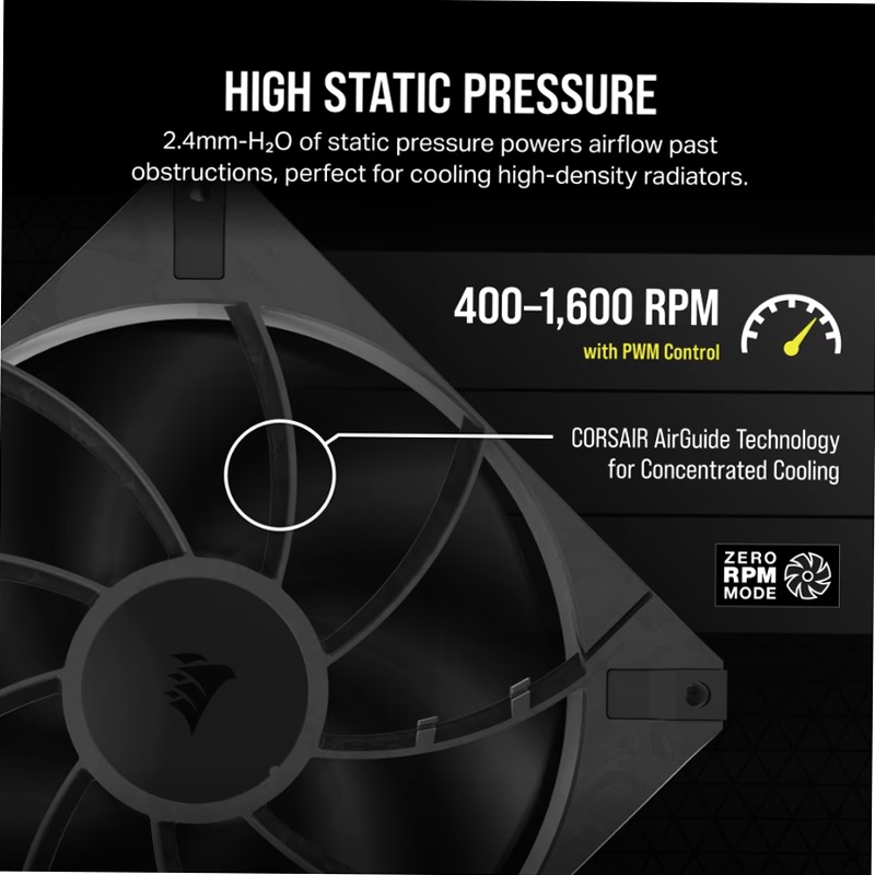 Ventole PWM RS140 MAX da 140 mm - Confezione da 2 140mm