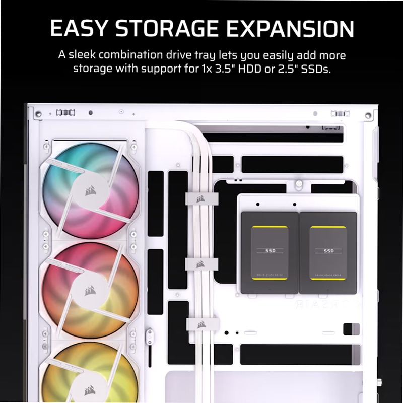 Case Micro-ATX RS-R ARGB - Bianco 3