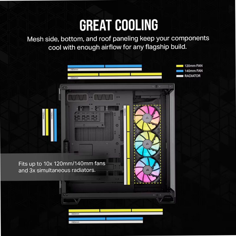 Case PC Mid-Tower iCUE LINK 6500X RGB - Nero 3