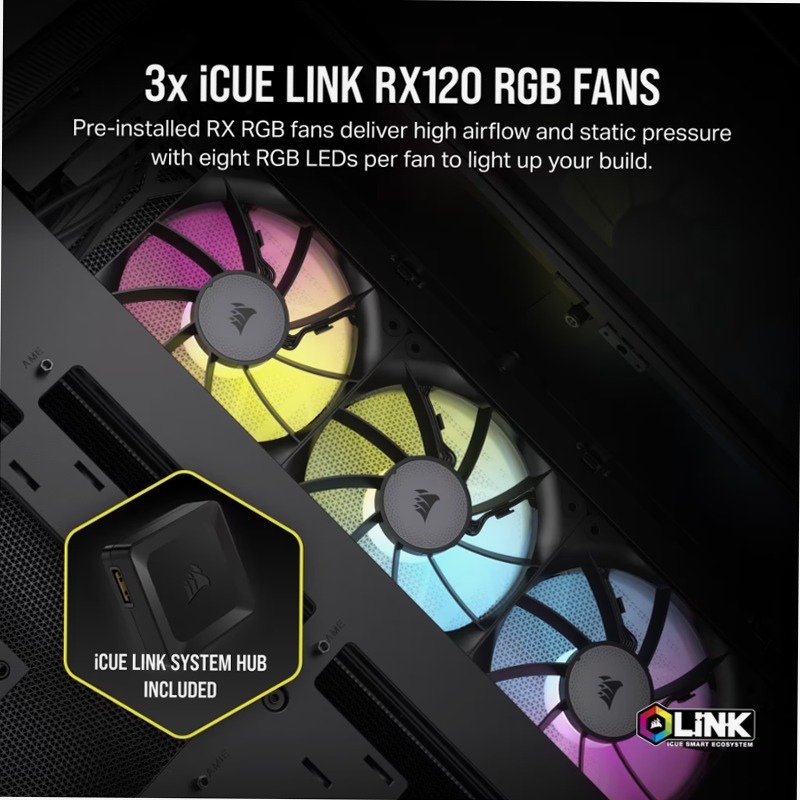 Case PC Mid-Tower iCUE LINK 6500X RGB - Nero 3