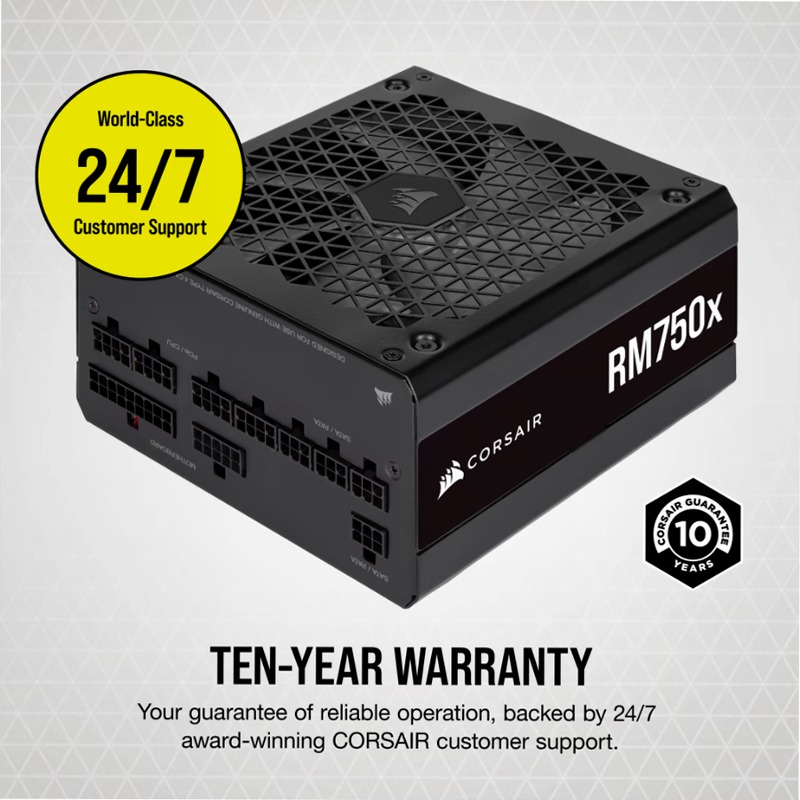 Alimentatore ATX RM750x — Corpo di Qualità per PC 80 Plus Gold