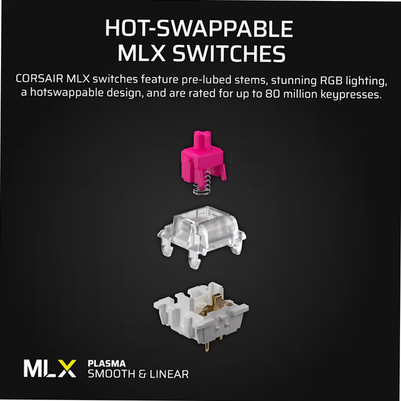 Tastiera Gaming VANGUARD 96 - Corsair MLX Plasma
