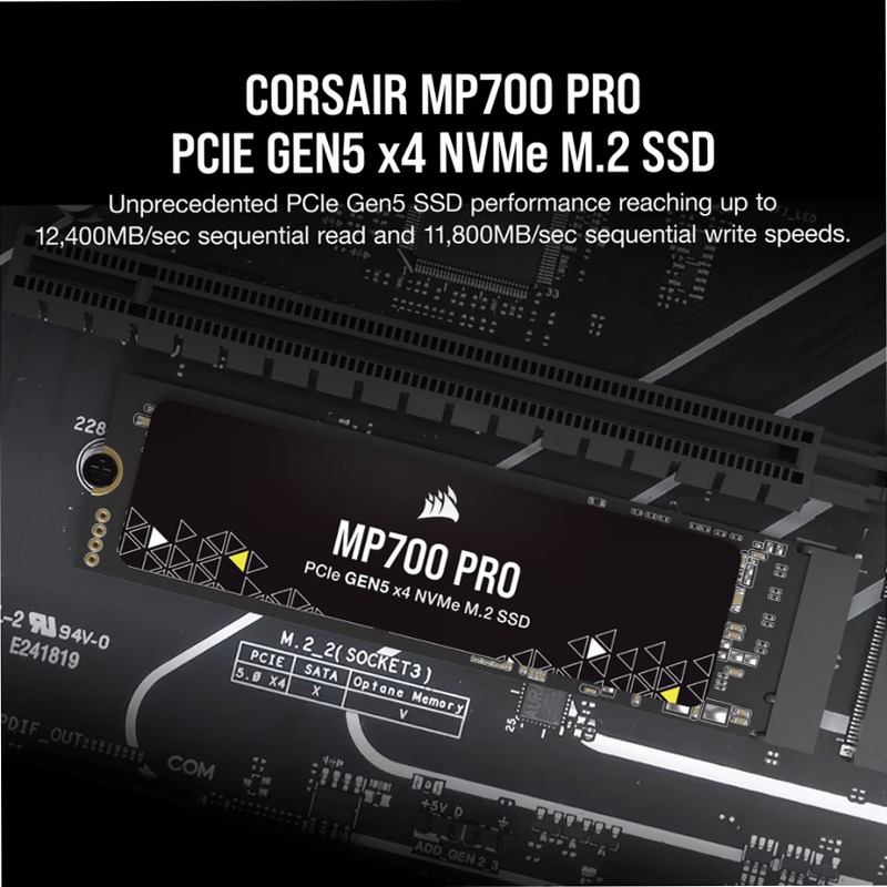 SSD M.2 NVMe 2.0 PCIe Gen5 x4 MP700 PRO da 2 TB