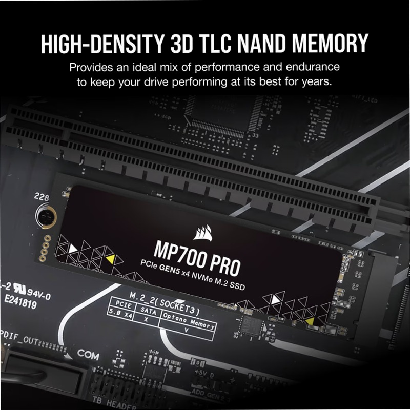 SSD M.2 NVMe 2.0 PCIe Gen5 x4 MP700 PRO da 2 TB