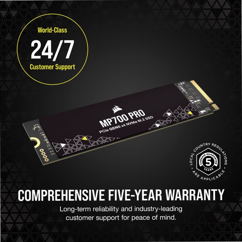 SSD M.2 NVMe 2.0 PCIe Gen5 x4 MP700 PRO da 2 TB