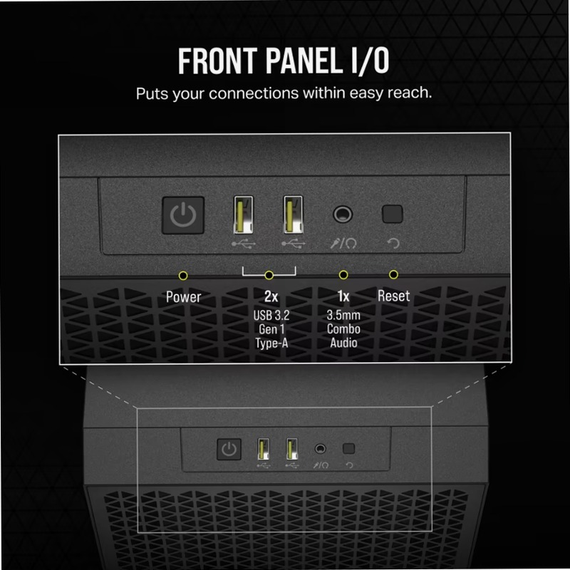 Case PC Mid-Tower 3000D AIRFLOW - Nero