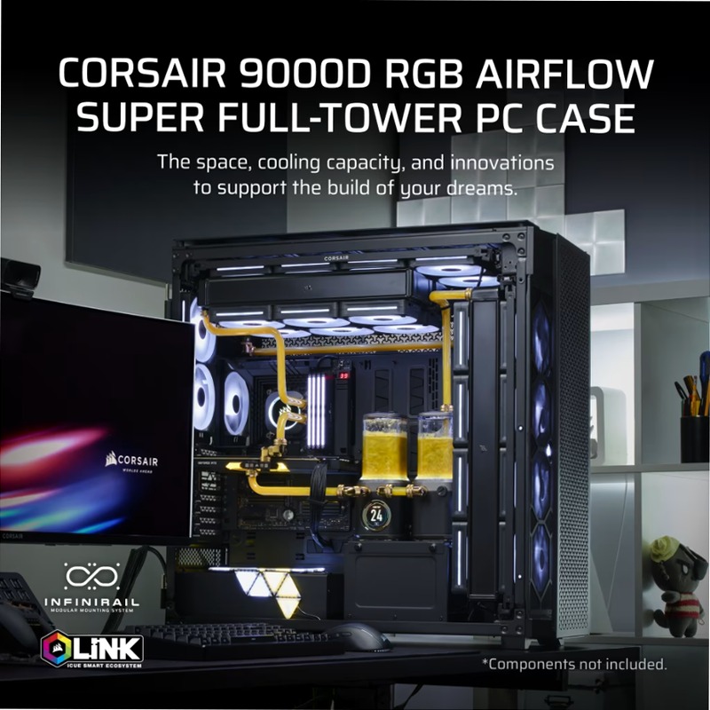 Case Super Full-Tower CORSAIR 9000D RGB AIRFLOW