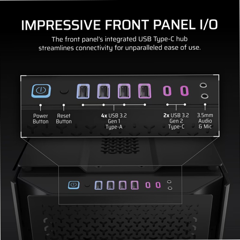 Case Super Full-Tower CORSAIR 9000D RGB AIRFLOW