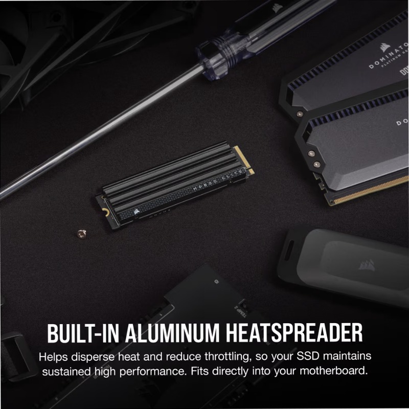 SSD M.2 NVMe 1.4 PCIe Gen4 x4 MP600 ELITE da 1 TB