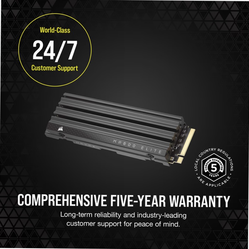SSD M.2 NVMe 1.4 PCIe Gen4 x4 MP600 ELITE da 1 TB