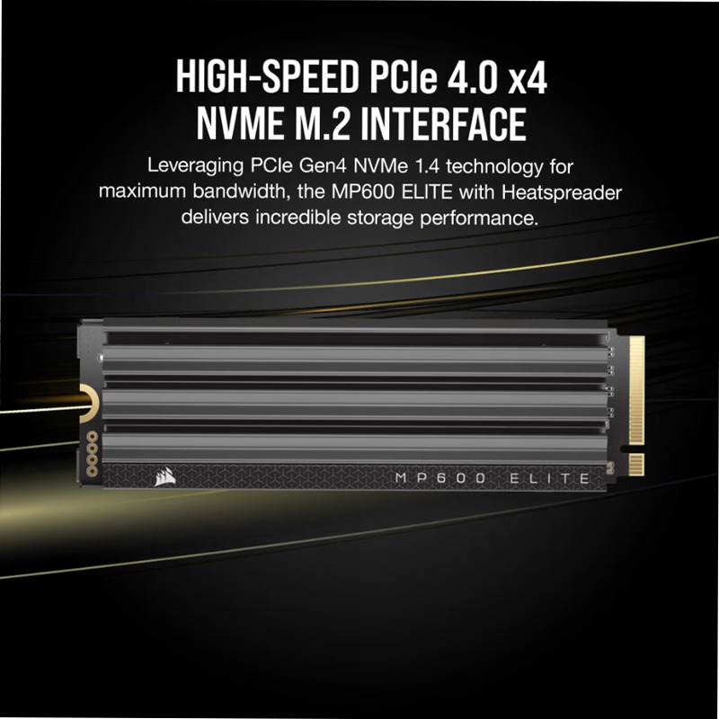 SSD M.2 NVMe 1.4 PCIe Gen4 x4 MP600 ELITE da 1 TB