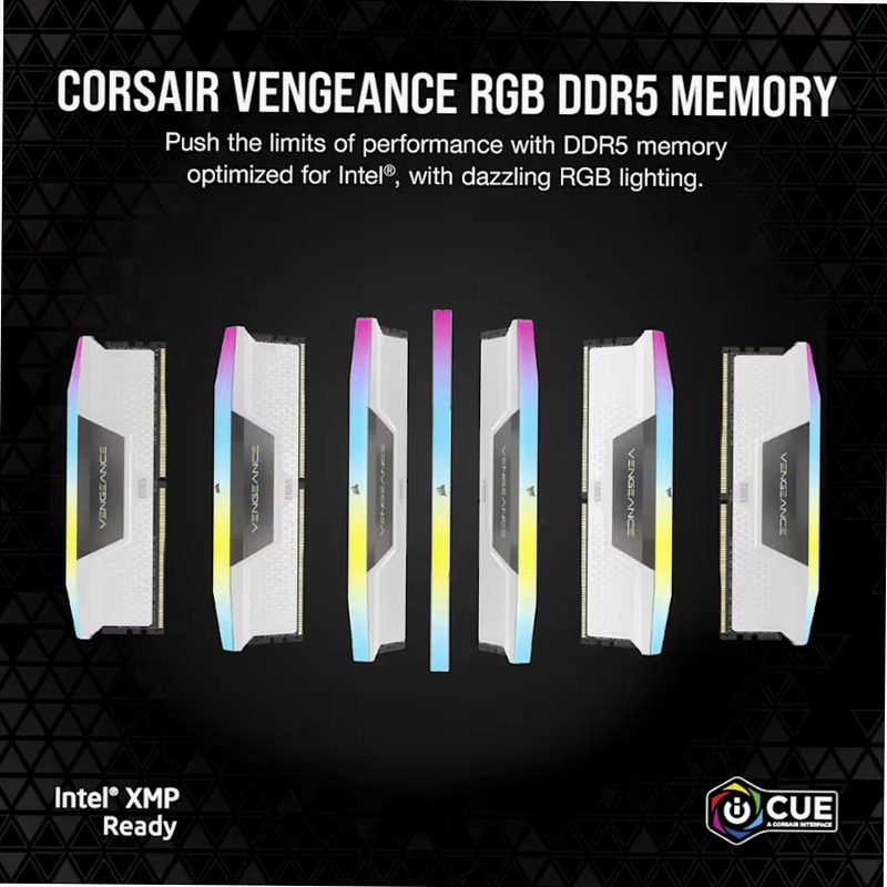 VENGEANCE® RGB 32GB (2x16GB) DDR5 DRAM 6400MT/s CL32 2 6400mhz