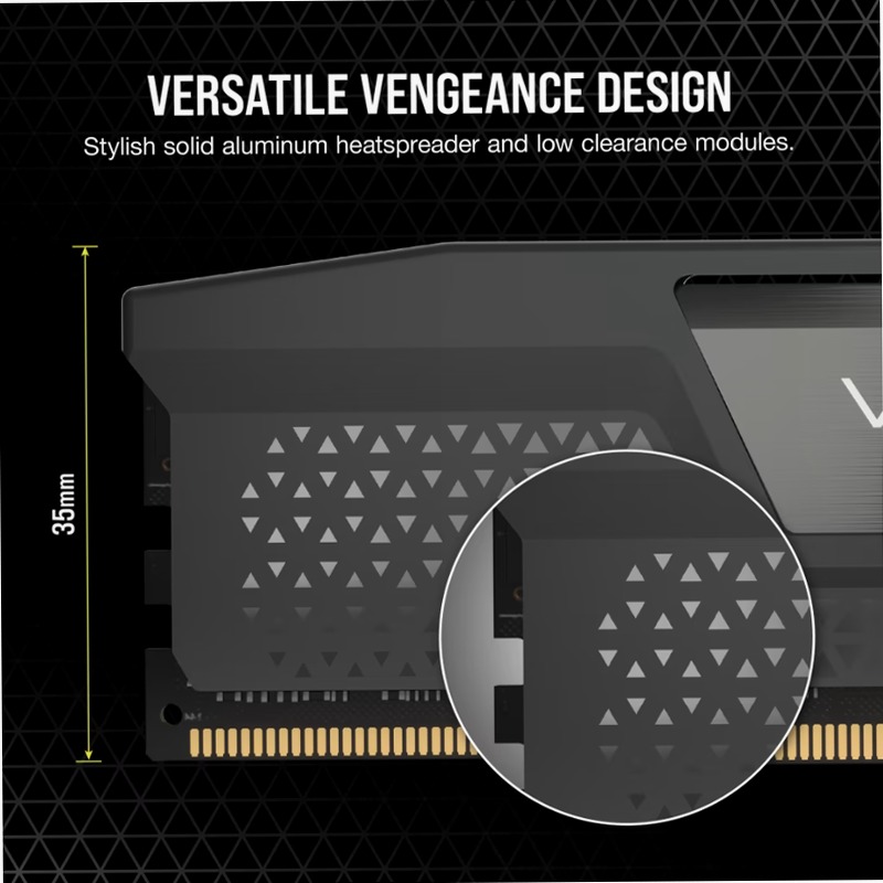 Vengeance® 32GB (2x16GB) DDR5 DRAM Up To 5200MT/s CL40